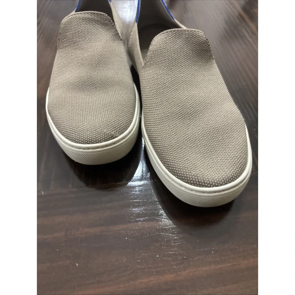 Rothys The Original Slip On Sneaker Sand Tan Knit Shoes Womens Sz 9